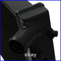 40mm BLACK ALLOY RADIATOR RAD FOR VAUXHALL OPEL ASTRA G MK4 2.0 Z20LET GSI SRI