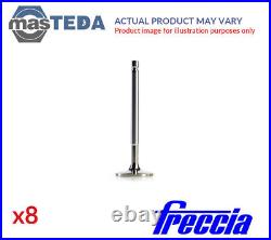 8x FRECCIA ENGINE EXHAUST EX VALVE R4879/RCR A FOR VAUXHALL CORSA III, ASTRA IV