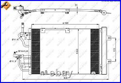 Air Con Condenser fits VAUXHALL ASTRA H 1.7D 2004 on AC Conditioning NRF Quality