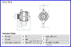 BOSCH Alternator for Vauxhall Astra SPi C16NZ 1.6 (10/1991-10/1998) Genuine