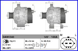 DENSO DAN1340 Alternator for OPEL, VAUXHALL