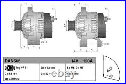 DENSO DAN506 Alternator for OPEL, VAUXHALL