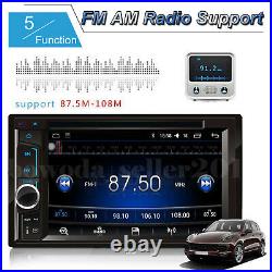 Double Din Car Stereo DVD Player Mirror Link 6.2inch HD USB Radio + Camera