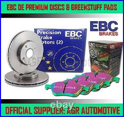 EBC FRONT DISCS AND GREENSTUFF PADS 256mm FOR OPEL ASTRA 2.0 ESTATE 1995-98