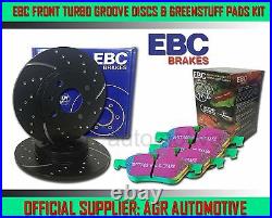 EBC FRONT GD DISCS GREENSTUFF PADS 256mm FOR OPEL ASTRA 1.6 1998-05