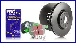 EBC Rear Brake Discs & Greenstuff Pads for Vauxhall Zafira (A) 2.2 (2001 04)