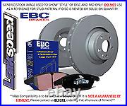 EBC Rear Brake Discs & Ultimax Pads for Vauxhall Astra Mk4 2.0 16v (98 05)