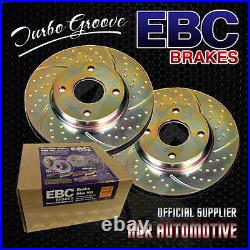 Ebc Turbo Groove Front Discs Gd129 For Opel Astra 1.6 Manual 1991-98