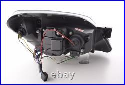 FK LED DRL Angel Eye Projector headlights Opel Vauxhall Astra H 04-10 black RHD