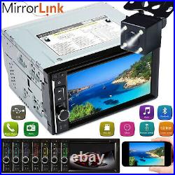 For Seat Ibiza Leon Double 2Din 6.2'' Car Stereo Radio CD DVD Player with Camera