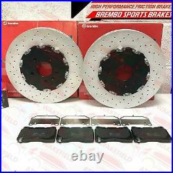 For Vauxhall Astra J Gtc Mk6 Vxr Front Drilled 2-piece Brembo Brake Discs Pads