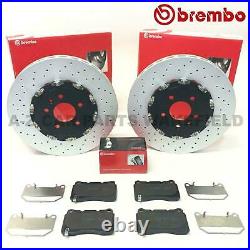 For Vauxhall Astra J Gtc Mk6 Vxr Front Drilled 2-piece Brembo Brake Discs Pads