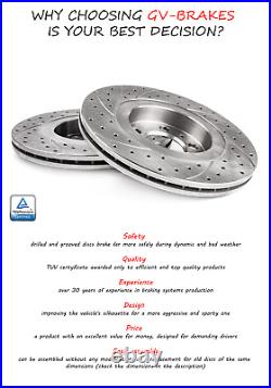 GT Sport Brake Discs for OPEL VECTRA B 1995-2002 1605GT Front 256x24