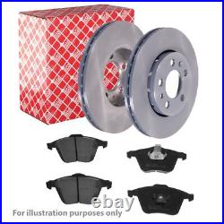 Genuine FEBI Front Brake Discs & Pads Set Vented for Opel Astra