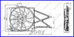Genuine NRF Radiator Fan for Vauxhall Astra LPG X16XEL / Z16XE 1.6 (06/02-01/05)