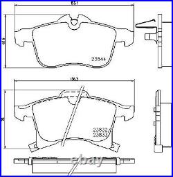 Mintex MDK0241 Front Disc Brake Set Fits Opel Vauxhall