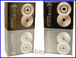 National Dimpled and Grooved Brake Discs (Pair) PBD1653DI Fits Opel