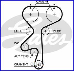 New Water Pump Timing Belt Set For Vauxhall Opel Astra Mk IV G Coupe T98 Gates