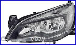OPEL ASTRA J SALOON Headlight WithHalogen DRL Black (OEM/OES) Right Hand 2012-2015