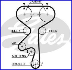 Original GATES Timing Belt Kit K015408XS for Chevrolet Daewoo Vauxhall