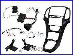 Panel Complete Kit Double 2 din Vauxhall Astra J Black Soft With Commands Flying