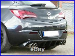 Performance Rear Bumper diffuser addon ribs fins For Opel Vauxhall Astra J 09-15