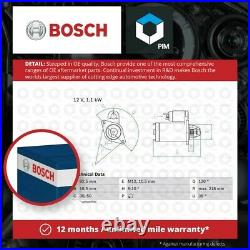 Starter Motor fits VAUXHALL ASTRA F Mk2, Mk2 1.8 1.9 2.0 84 to 98 Bosch 1202138