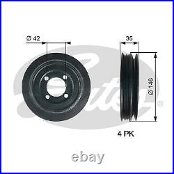 TVD1115 GATES Belt Pulley, crankshaft for OPEL, VAUXHALL