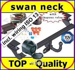 Towbar & Electrics 13pin Opel / Vauxhall Astra H MKV 2004 to 2010 / swan neck