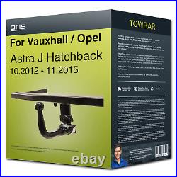 Towbar detachable for VAUXHALL / OPEL Astra J Hatchback 10.2012-11.2015 Oris FP