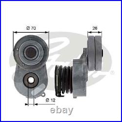 V-ribbed Belt Tensioner Pulley Centre Gates T38496 P New Oe Replacement