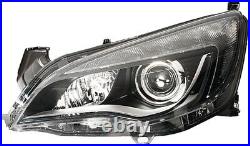 VAUXHALL ASTRA (J) Headlight Xenon Black WithLED DRL (OEM/OES) Left Hand 09-12